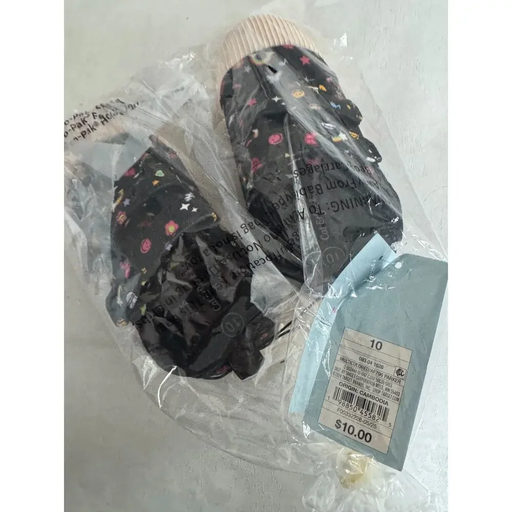 Cat & Jack Toddler Parker Sneakers Black/Red 10T